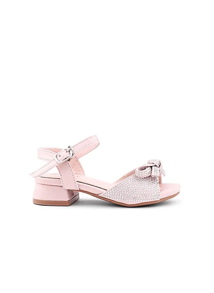 كابلي صنادل بناتي بكعب مسطح وحزام للكاحل